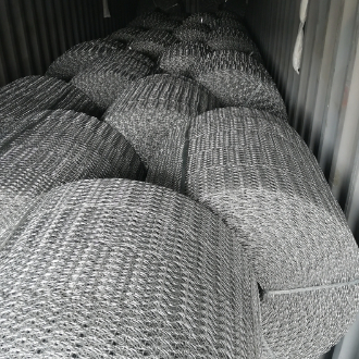 Cwc Welded Wire Mesh Eight Lines Welded Concrete Weight Coating Mesh / Q235 CWC reo mesh roll