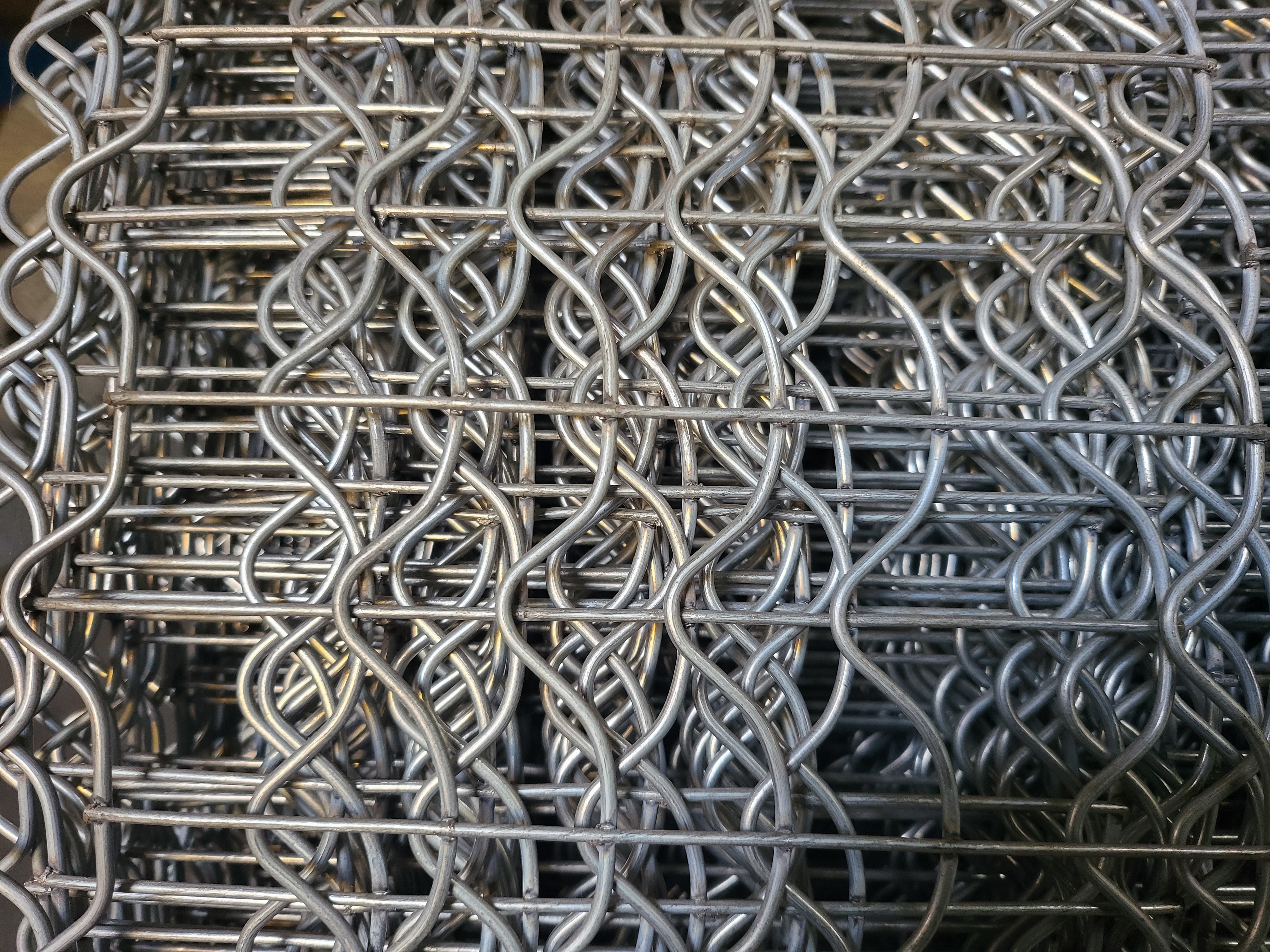 140m 280m Concrete Weight Coating Mesh Six Lines Galvanized Wire For ...