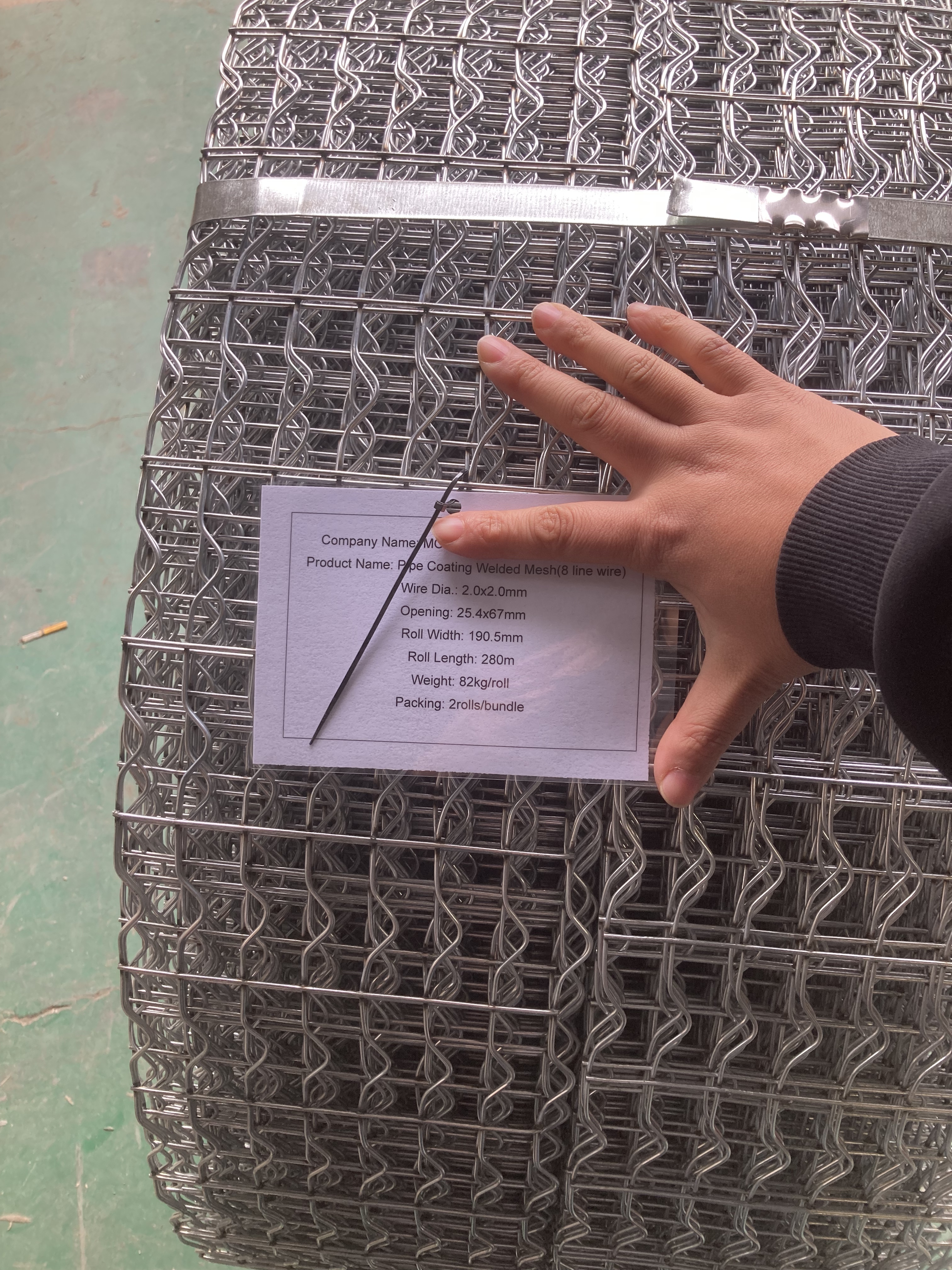 Cwc Wire Wire Diameter 2.4mm CWC Pipeline Reinforced Mesh For Oil And Gas