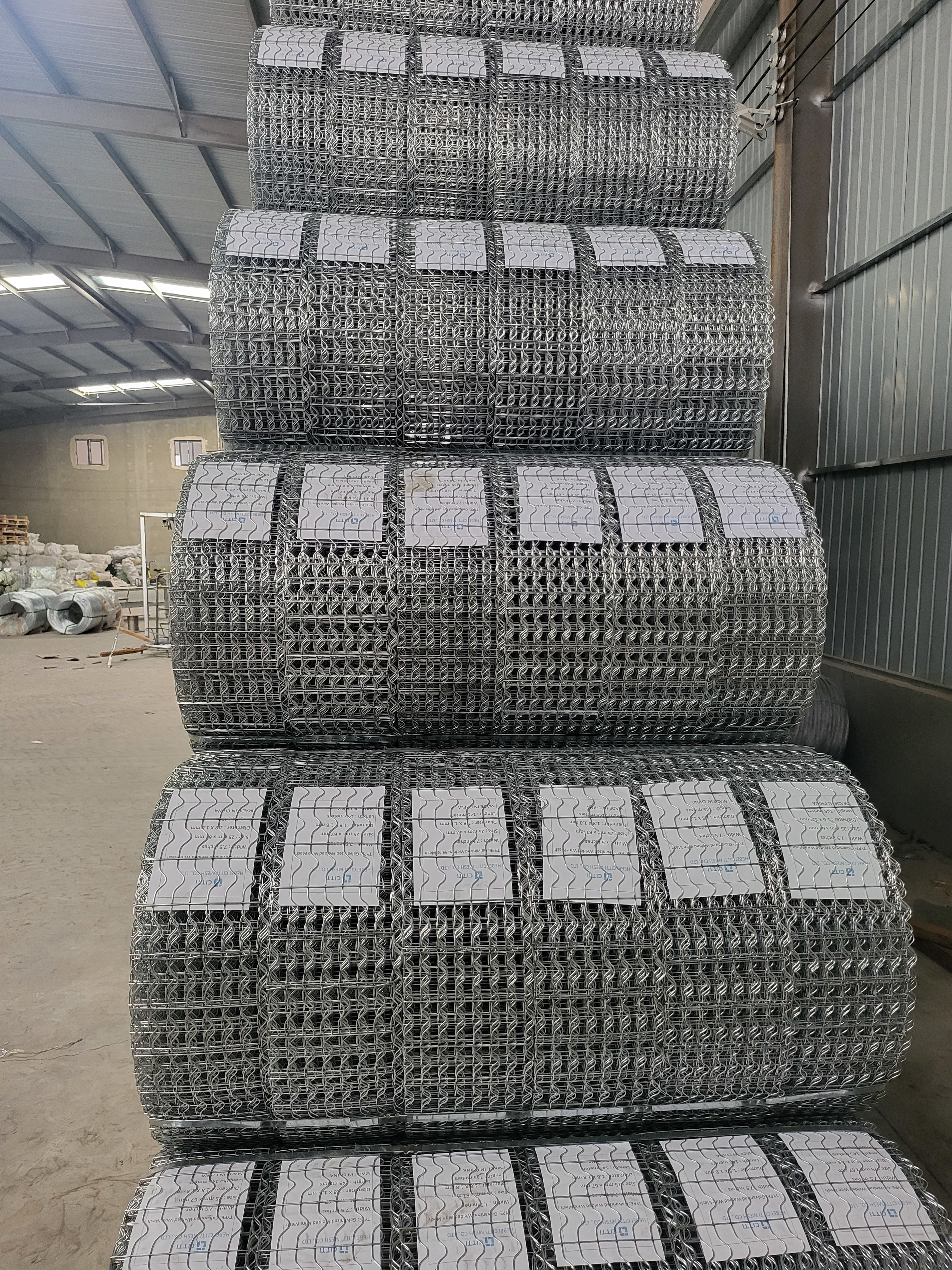 Cwc Welded Wire Mesh CWC Pipeline Reinforced Mesh Hole Size 25.4mmx67mm Spot Welded Pipeline ...