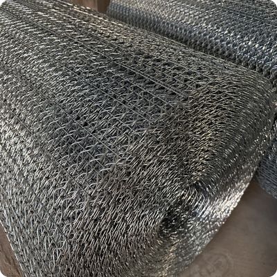 Galvanized Concrete Weight Coating Mesh 2.7mm Wire 10 Lines 140m
