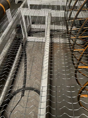 Galvanized Offshore Pipeline Counterweight Mesh 190.5mm x 140m