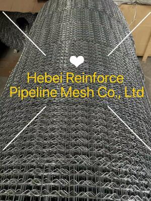 CWC Pipeline Reinforced Mesh Hole Size 25.4mmx67mm Spot Welded Pipeline Steel Mesh