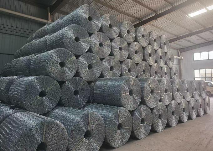 Cwc Wire Eight Lines Welded Concrete Weight Coating Mesh / Q235 CWC reo mesh roll